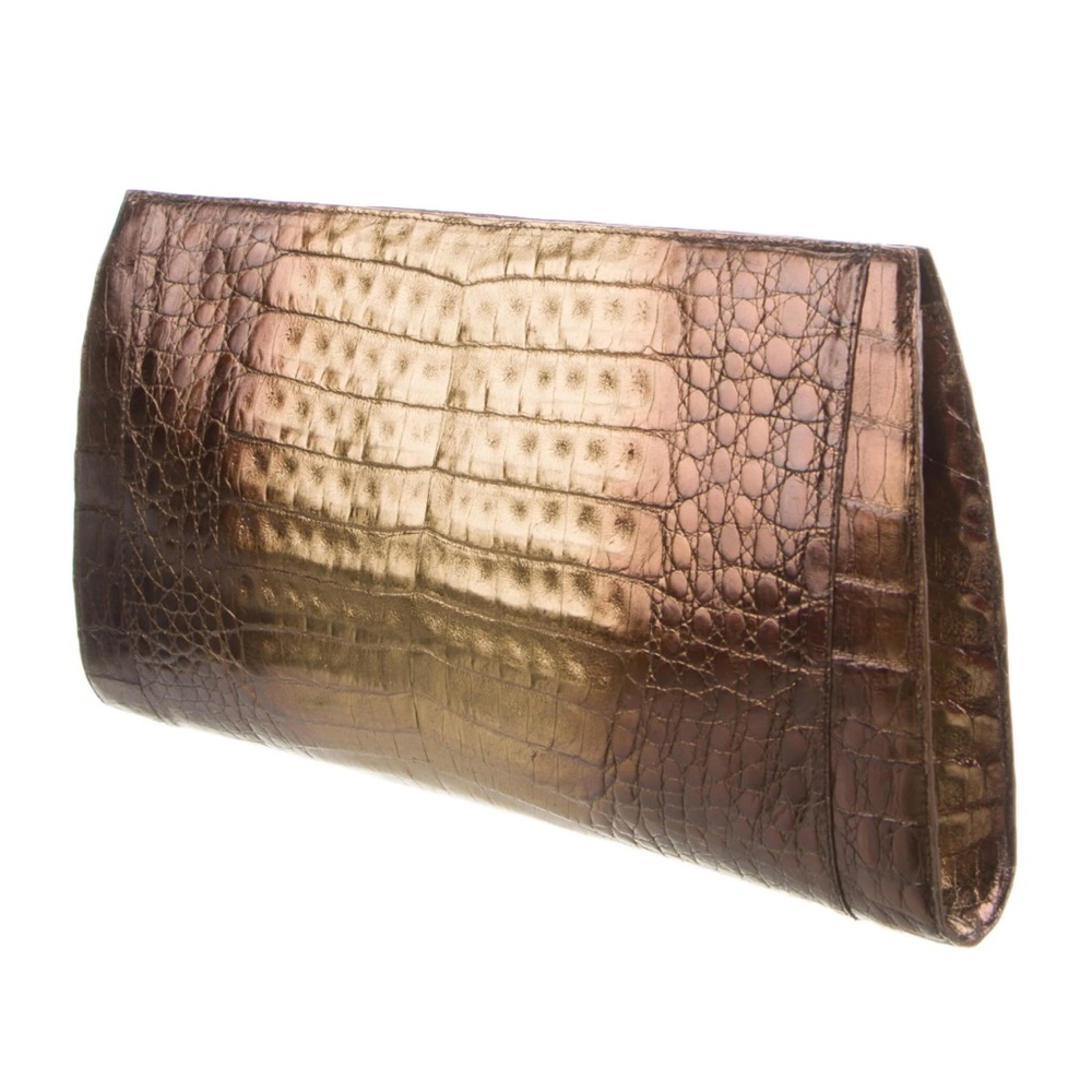 Authentic NANCY GONZALEZ Genuine Crocodile Clutch